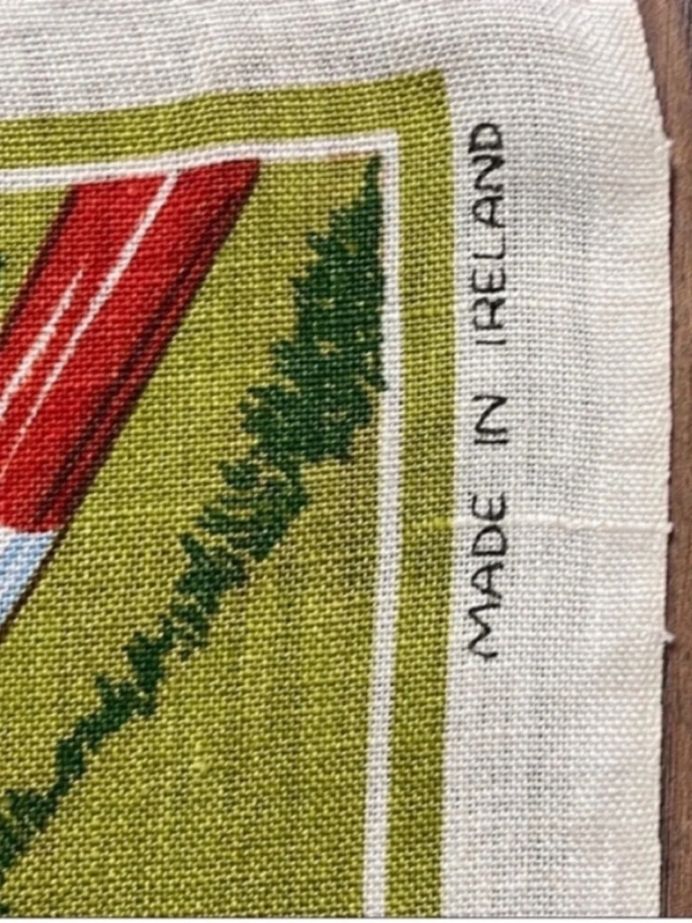 VINTAGE Show Jumper by Ulster Pure Linen Equestrian Horse Tapestry Towel Ireland